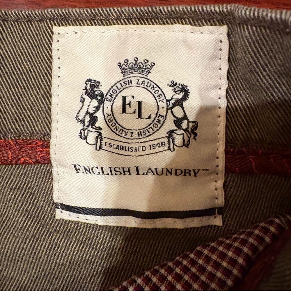 English Laundry Straight Leg Jeans Men's 38x29 Lt. Weight Stretch‎ Light …